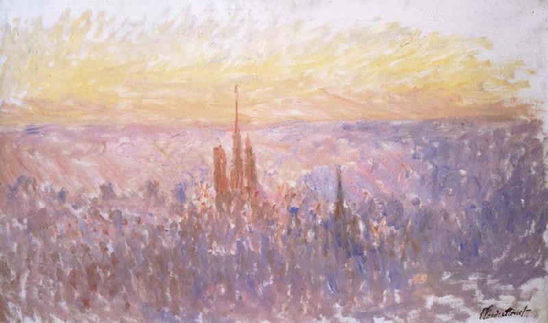 Claude Monet View of Rouen oil painting image